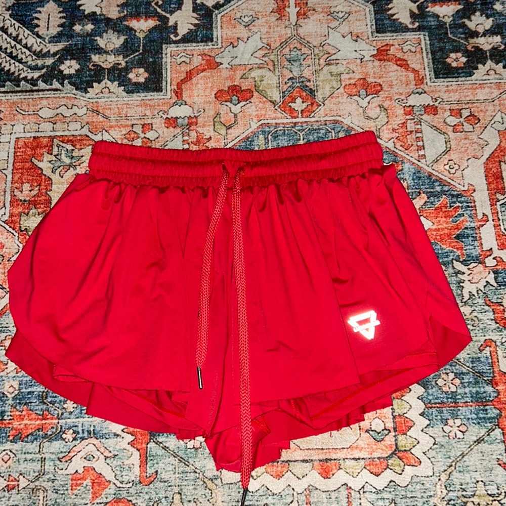 Hot pink flowy shorts. size medium